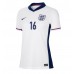 Maillot de foot Angleterre Conor Gallagher #16 Domicile vêtements Femmes Europe 2024 Manches Courtes